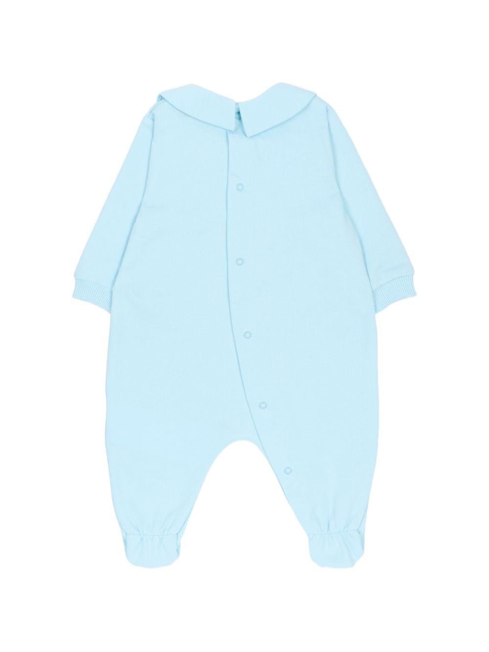 Tutina per neonato Moschino Kids azzurra con stampa Teddy Bear - Rubino Kids