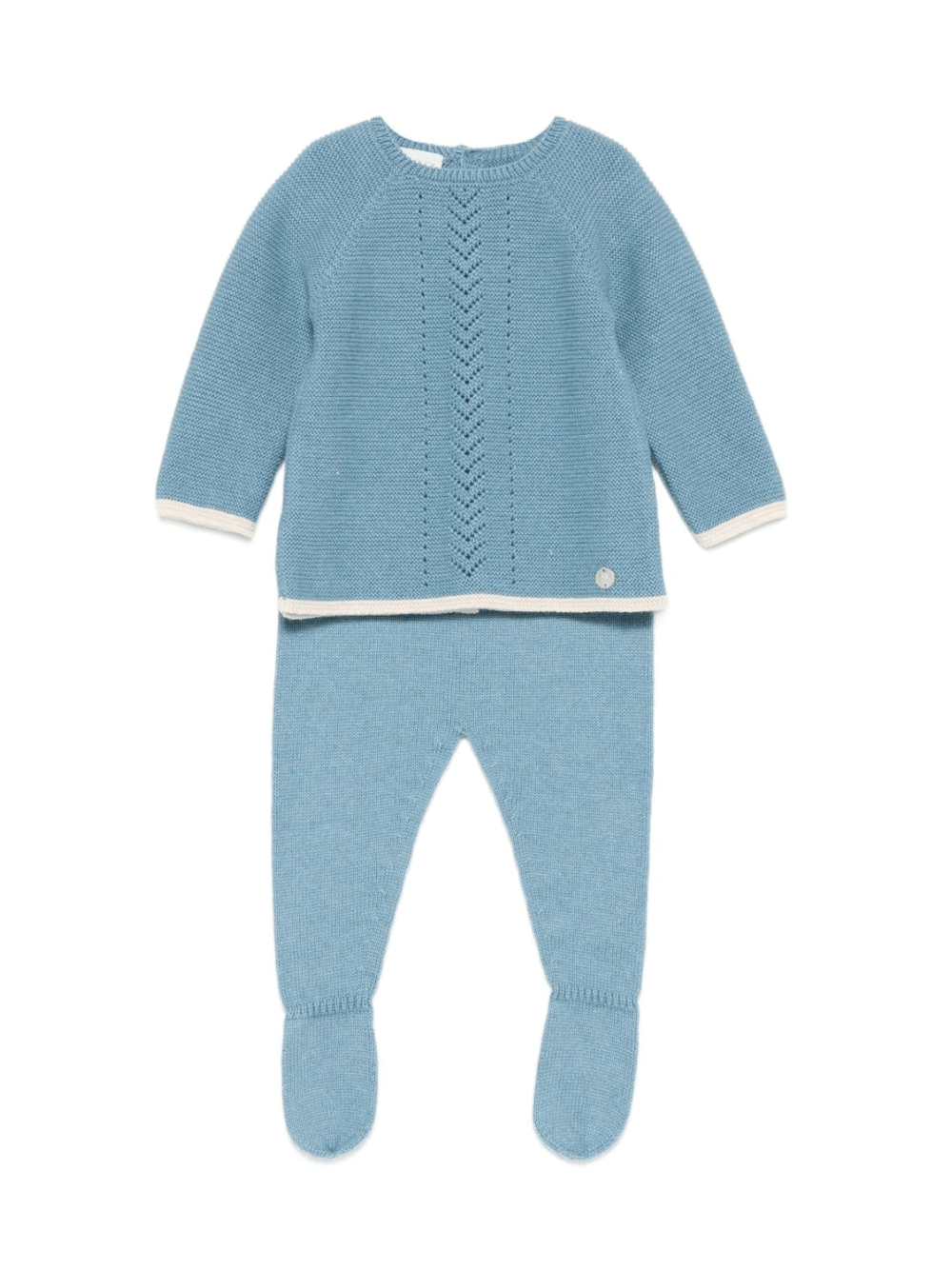 Tutina per neonato Paz Rodriguez blu con motivo testurizzato - Rubino Kids