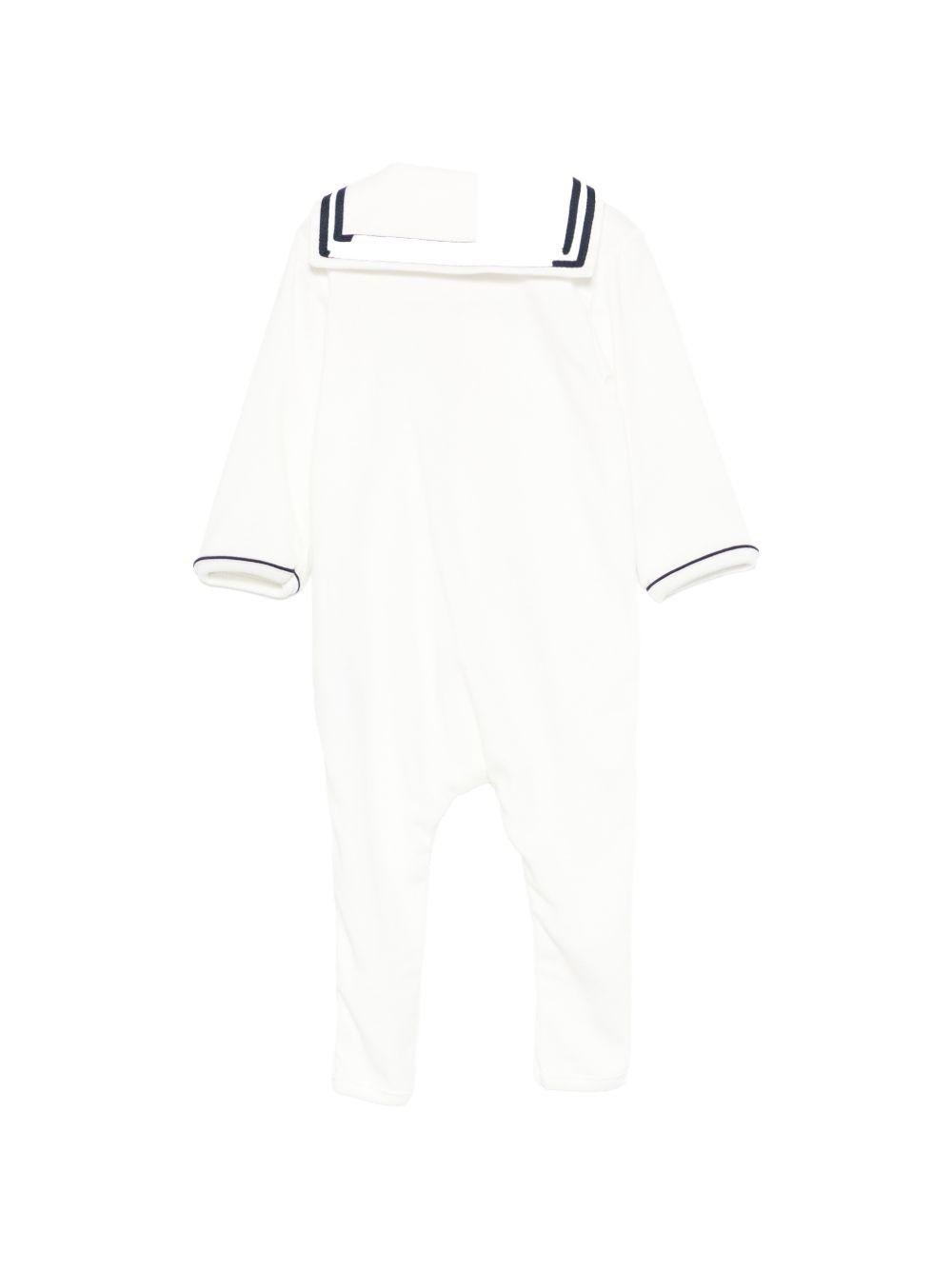 Tutina per neonato Petit Bateau bianca con dettaglio a cuore - Rubino Kids