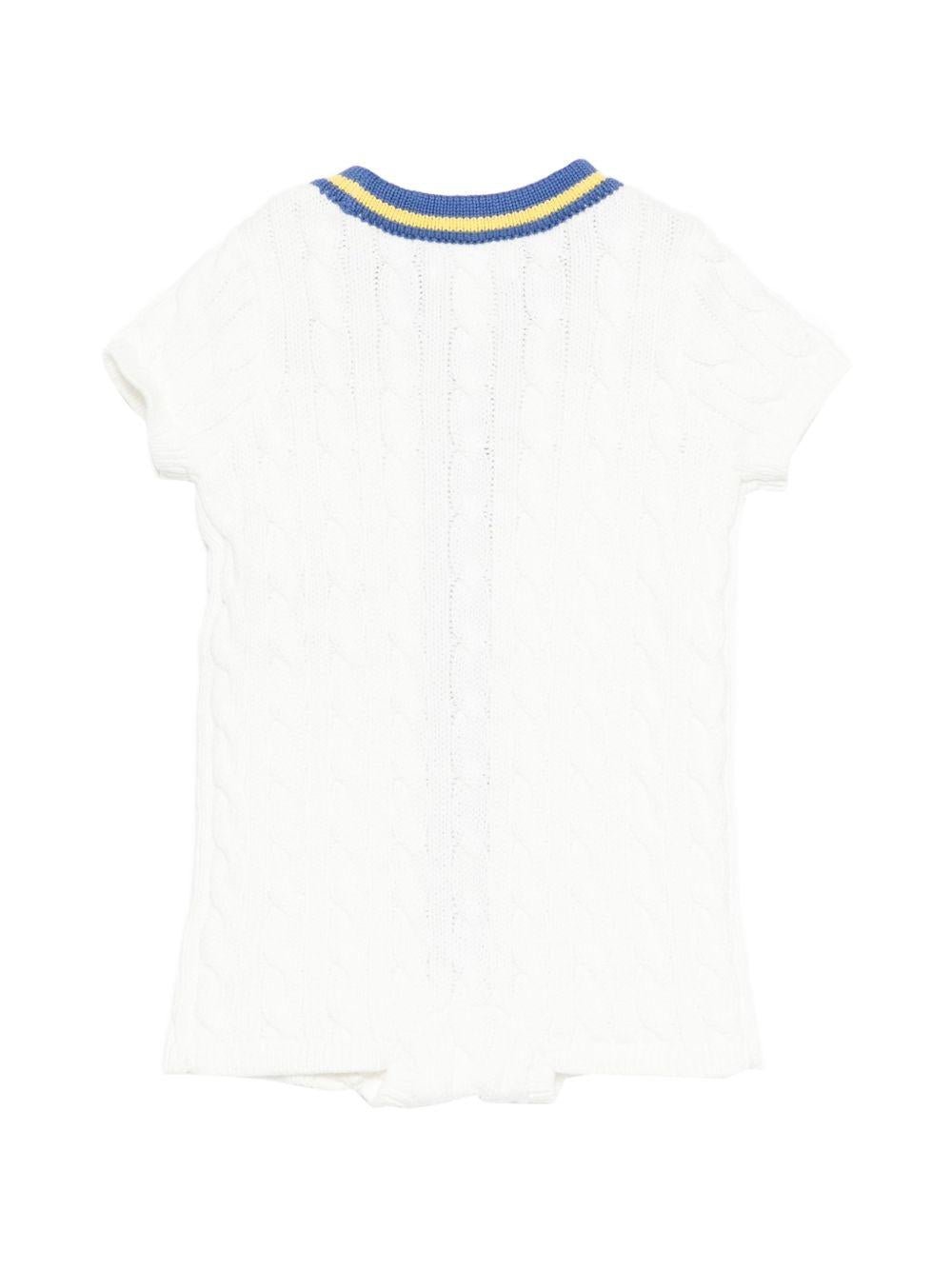 Tutina per neonato Polo Ralph Lauren Kids bianca con motivo Polo Pony - Rubino Kids