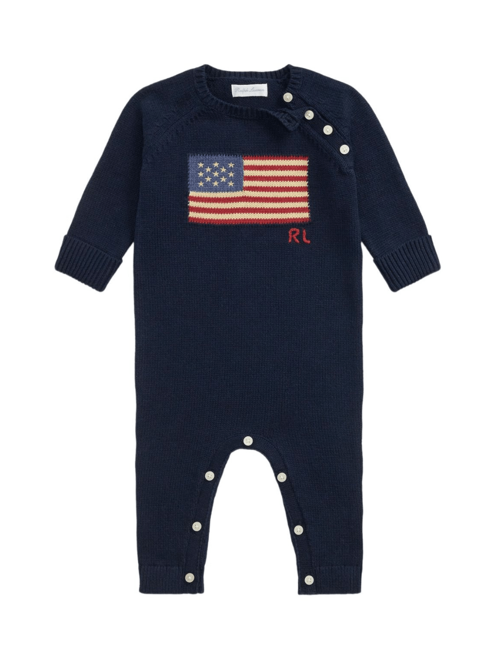 Tutina per neonato Polo Ralph Lauren Kids blu con stampa grafica - Rubino Kids