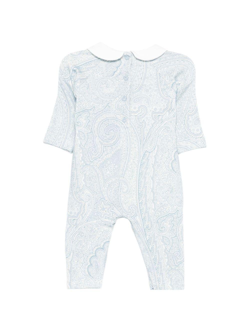 Tutine, bavaglino e cappellino per neonato ETRO KIDS azzurro con stampa paisley (3 pezzi) - Rubino Kids
