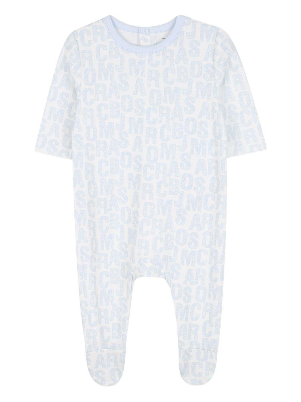 Tutine per neonato The Marc Jacobs Kids azzurro con stampa logo (3 pezzi) - Rubino Kids