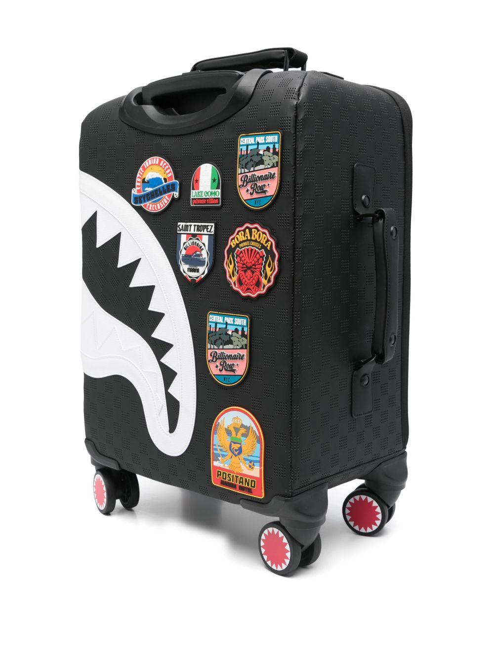 Valigia per bambino sprayground kid nero Global Mogul Billionaire - Rubino Kids