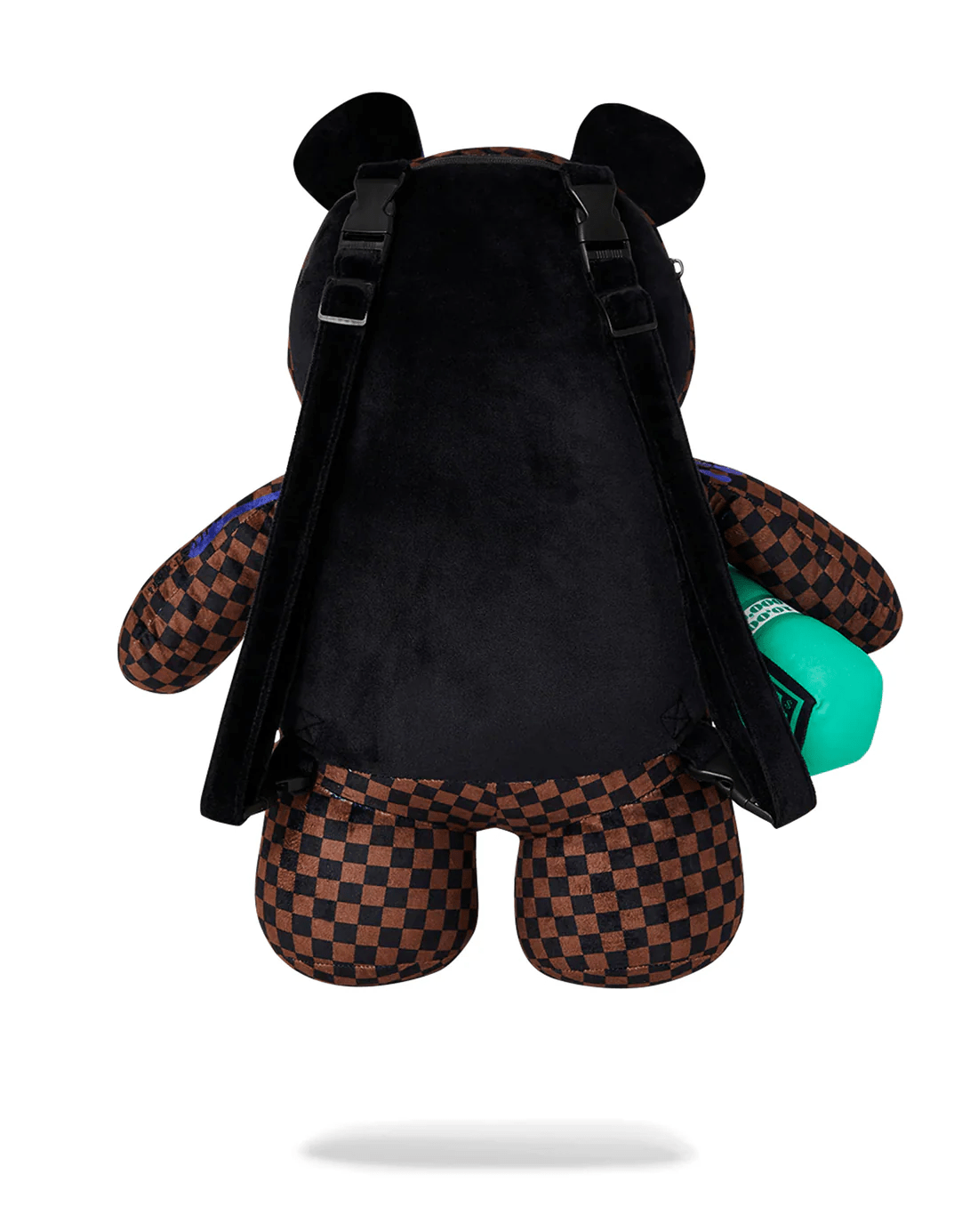 Zaino orsetto per bambino Sprayground Kid marrone con motivo a quadri - Rubino Kids