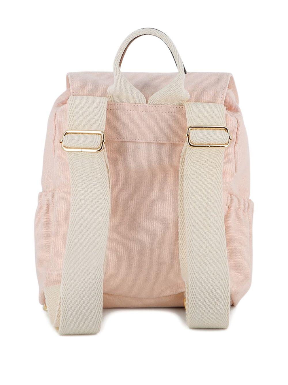 Zaino per bambina Chloé Kids rosa con logo ricamato - Rubino Kids