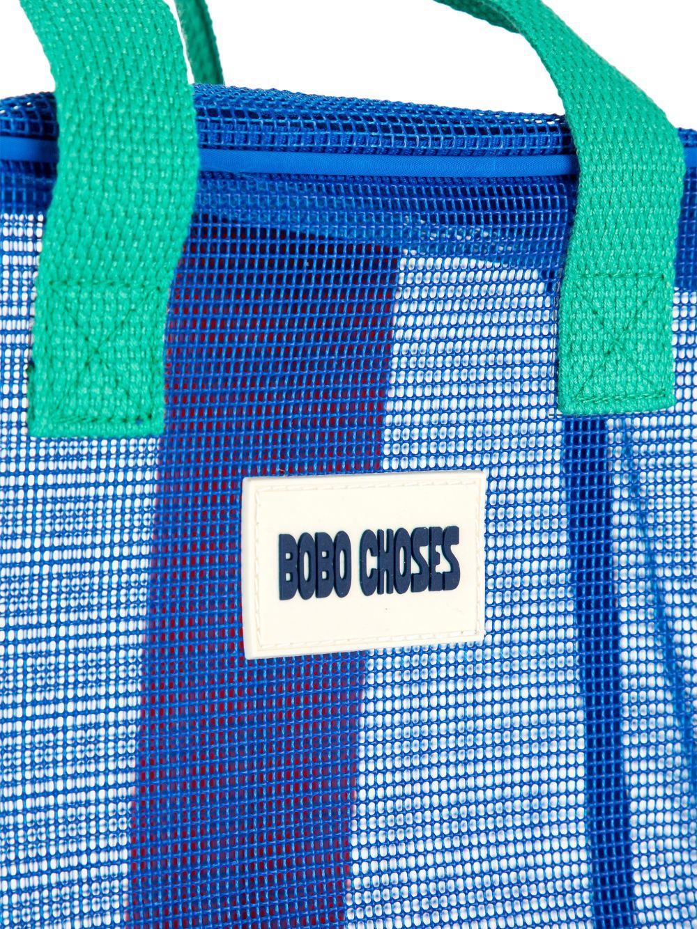 Zaino per bambini Bobo Choses blu con design a rete - Rubino Kids