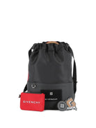 Zaino per bambini Givenchy Kids nero con applicazione con logo - Rubino Kids