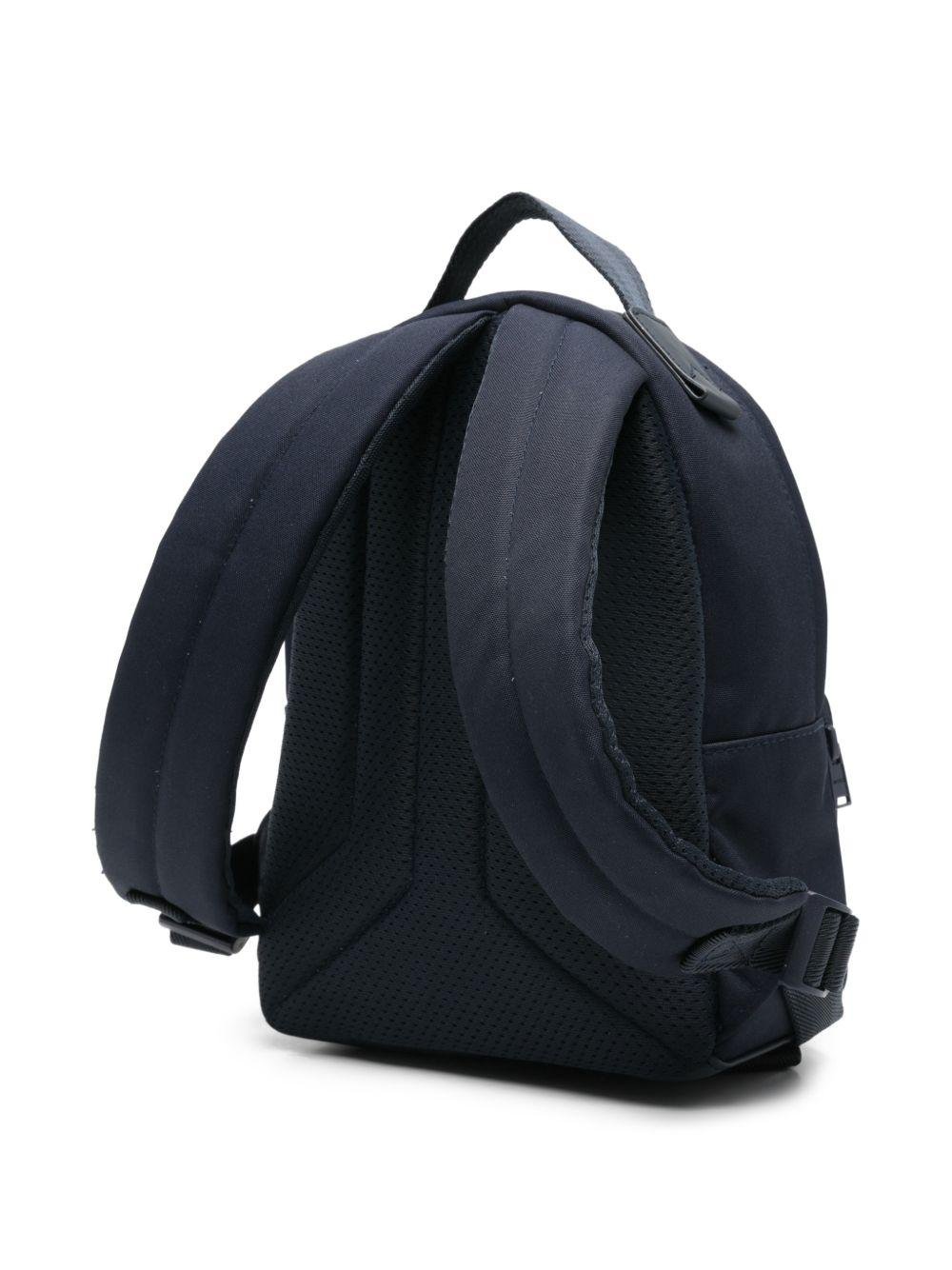 Zaino per bambino BOSS Kids blu con tasca con zip sul davanti - Rubino Kids