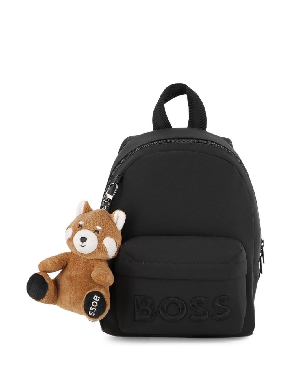 Zaino per bambino Boss Kids nero con ciondolo abbinato - Rubino Kids
