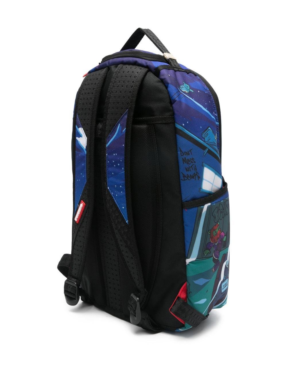 Zaino per bambino Sprayground kid multicolore con stampa grafica - Rubino Kids