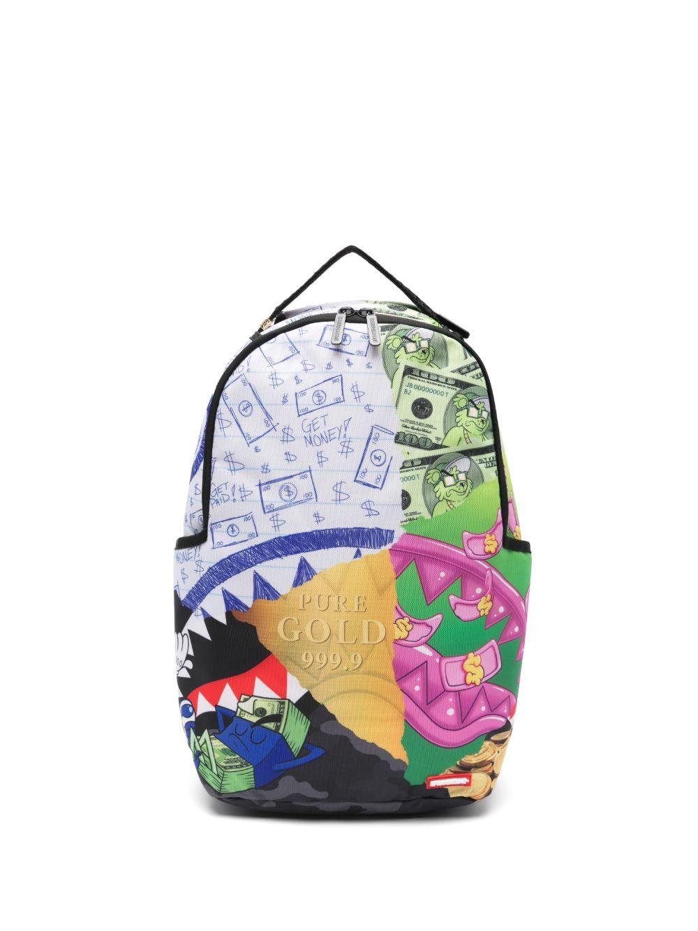 Zaino per bambino Sprayground kid multicolore con stampa grafica - Rubino Kids