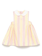 Abito baby in popeline per neonata Fendi Kids multicolor con motivo Pequin - Rubino Kids