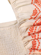 Abito Clementine per bambina Molo beige con dettagli arancioni - Rubino Kids