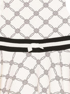 Abito con logo per bambina Elisabetta Franchi La Mia Bambina beige con dettaglio fiocco - Rubino Kids