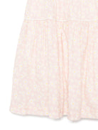 Abito con stampa a fiori per bambina Il Gufo rosa con fodera integrale - Rubino Kids