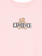 Abito da bambina Moschino Kids rosa con stampa orsetto - Rubino Kids