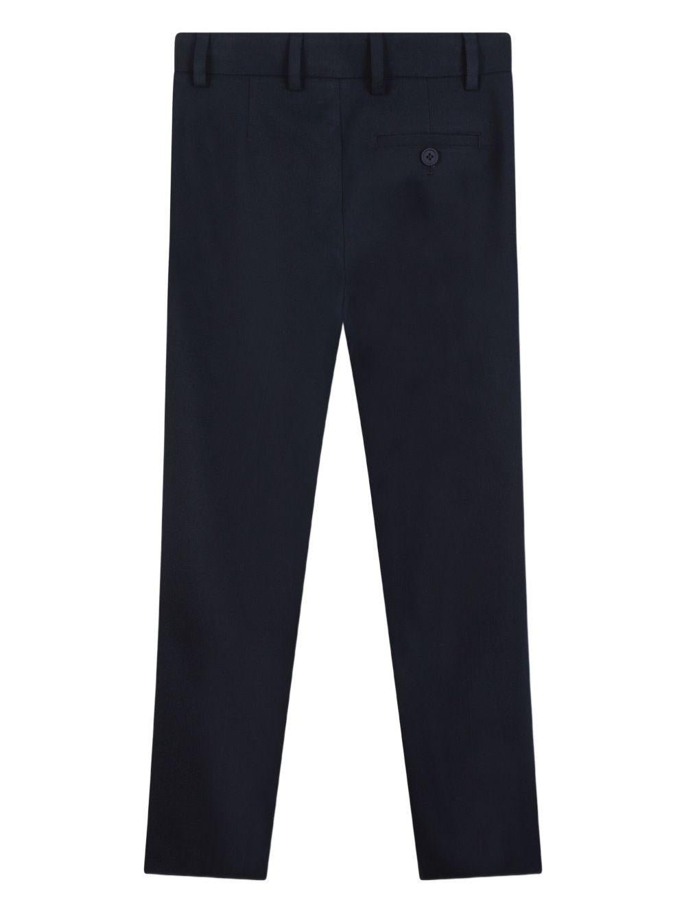 Abito da bambino Boss Kids blu navy con revers classici - Rubino Kids