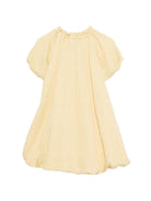 Abito Dilan per bambina Donsje giallo con scolle con arricciature - Rubino Kids