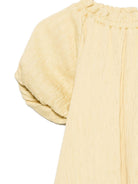 Abito Dilan per bambina Donsje giallo con scolle con arricciature - Rubino Kids