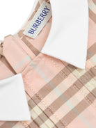 Abito Eadelle per neonata Burberry Kids rosa con motivo a quadri - Rubino Kids