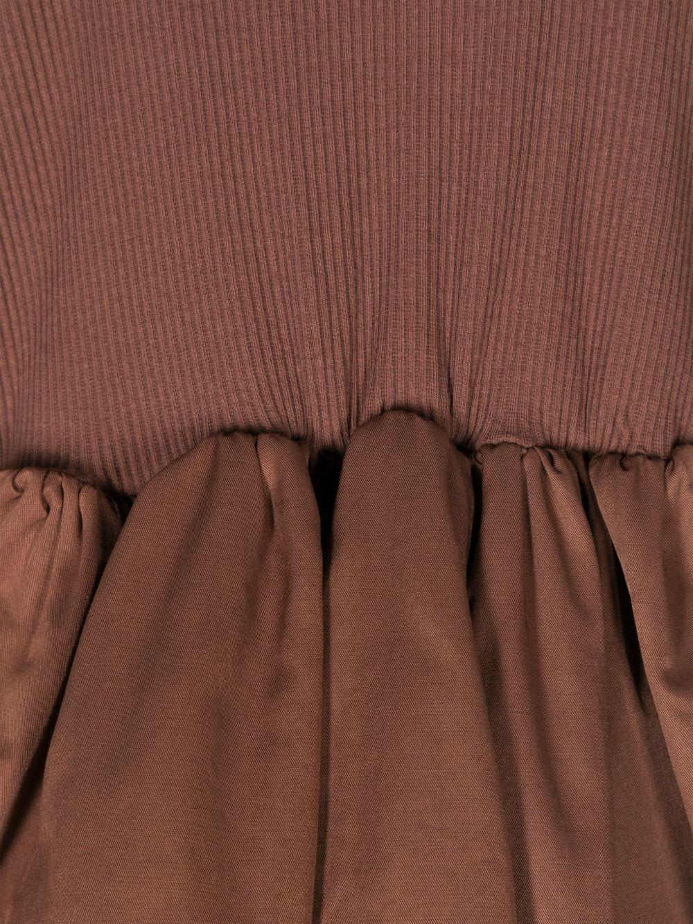 Abito Furre per bambina Donsje marrone con gonna a ruota - Rubino Kids