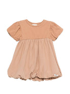 Abito Mallia per neonata Donsje marrone con maniche a palloncino - Rubino Kids