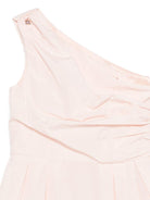 Abito monospalla per bambina Elisabetta Franchi La Mia Bambina rosa plissettato - Rubino Kids