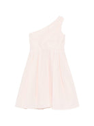 Abito monospalla per bambina Elisabetta Franchi La Mia Bambina rosa plissettato - Rubino Kids