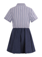 Abito per bambina Balmain Kids multicolor con logo sul davanti - Rubino Kids