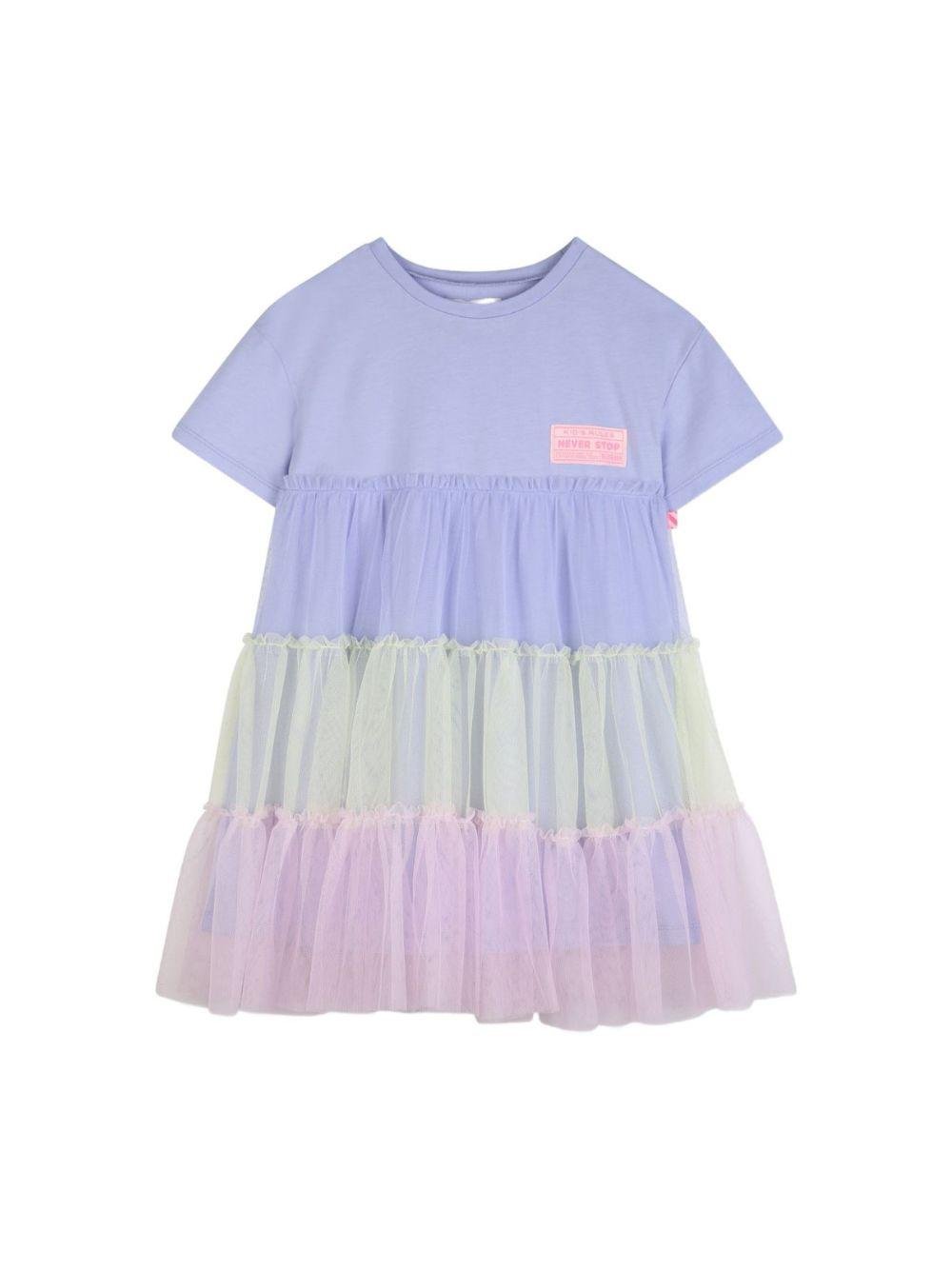 Abito per bambina Billieblush multicolore girocollo - Rubino Kids