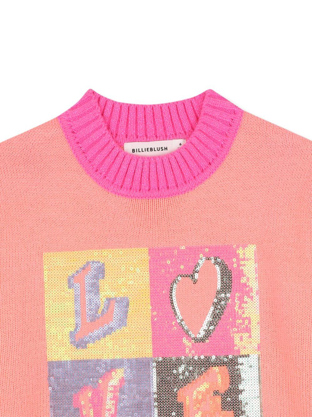 Abito per bambina Billieblush rosa con dettaglio con paillettes - Rubino Kids