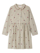 Abito per bambina Bonpoint beige con ricamo ciliegie - Rubino Kids