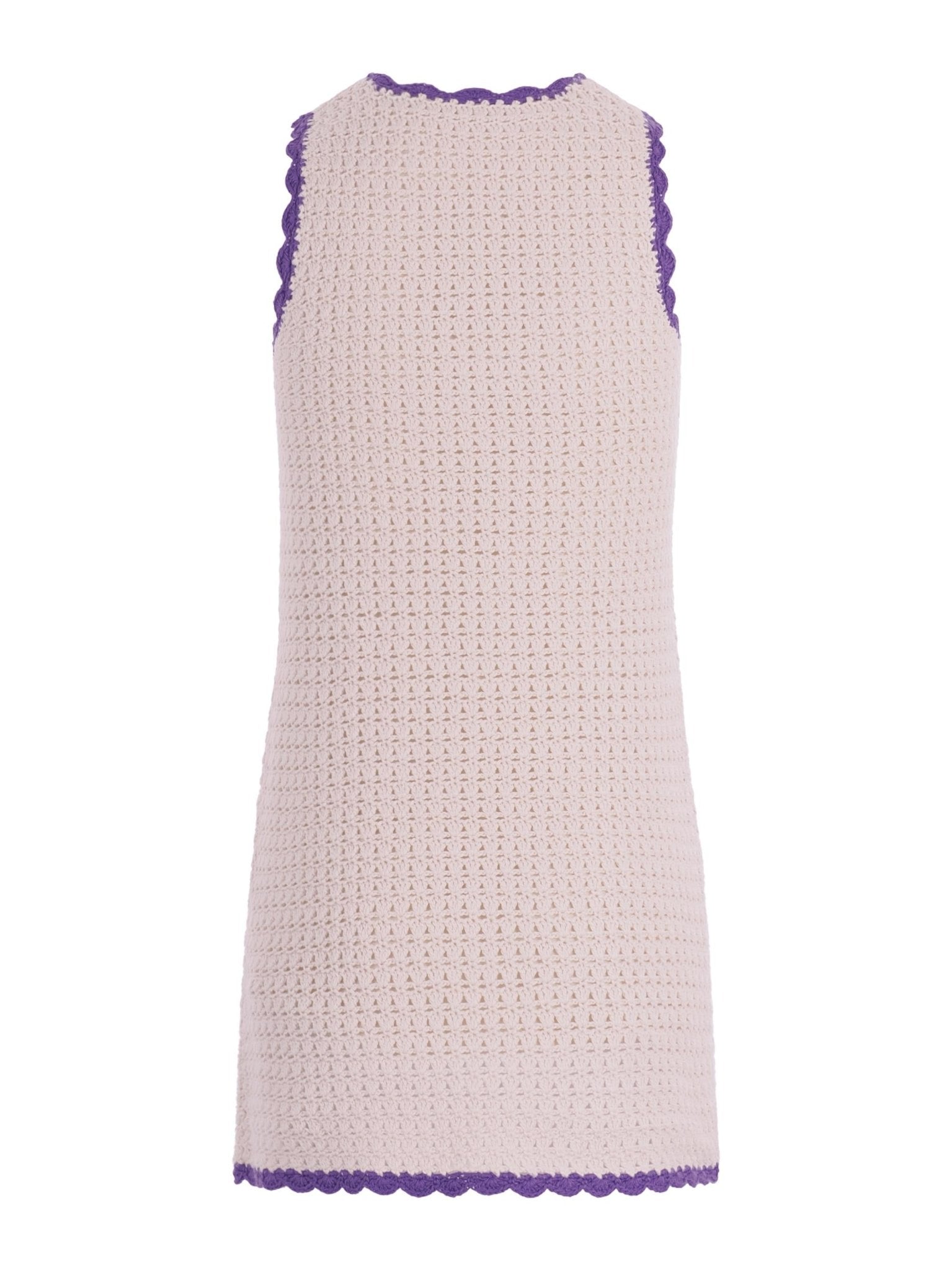 Abito per bambina Bonpoint bianco con lavorazione a uncinetto - Rubino Kids