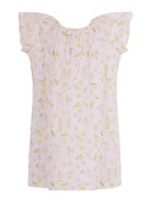 Abito per bambina Bonpoint bianco con stampa ciliegie all - over - Rubino Kids