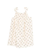 Abito per bambina Bonpoint bianco con stampa fiori all - over - Rubino Kids