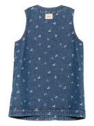 Abito per bambina Bonpoint in denim con stampa ciliegia - Rubino Kids
