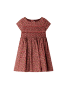 Abito per bambina Bonpoint rosso con stampa a fiori e ciliegie - Rubino Kids