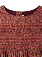 Abito per bambina Bonpoint rosso con stampa a fiori e ciliegie - Rubino Kids