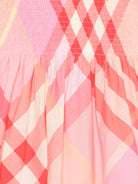 Abito per bambina Burberry Kids rosa con design a quadri - Rubino Kids