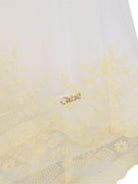Abito per bambina Chloé Kids bianco con finitura in pizzo - Rubino Kids