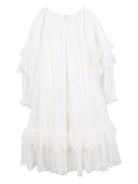 Abito per bambina Chloé Kids bianco con ruches - Rubino Kids