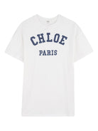 Abito per bambina Chloé Kids bianco modello t-shirt - Rubino Kids