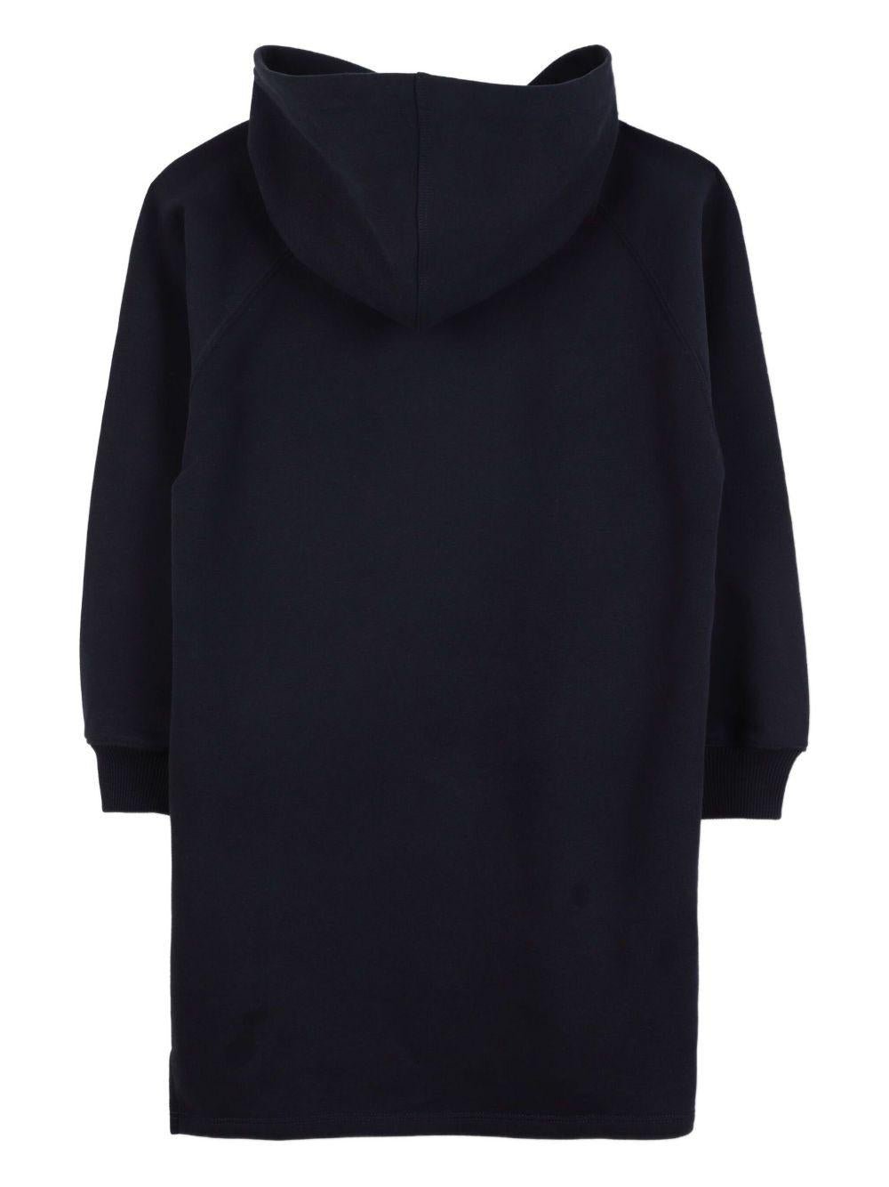 Abito per bambina Chloé Kids blu con design oversize con logo - Rubino Kids