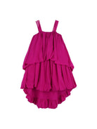 Abito per bambina Chloé Kids fucsia con balze - Rubino Kids
