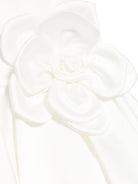 Abito per bambina Colorichiari bianco con applicazione a fiori - Rubino Kids