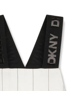 Abito per bambina Dkny Kids bianco con motivo gessato - Rubino Kids