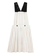 Abito per bambina Dkny Kids bianco con motivo gessato - Rubino Kids