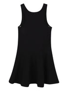 Abito per bambina DKNY Kids nero con logo sul davanti - Rubino Kids