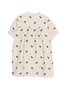 Abito per bambina Donsje beige con ricamo rane - Rubino Kids